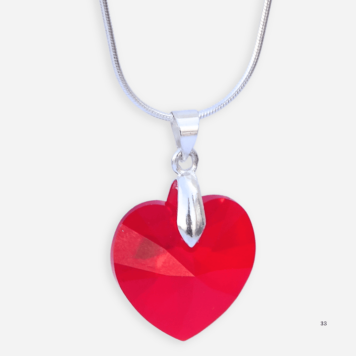 Cadena De Plata & Corazón AMOR 1