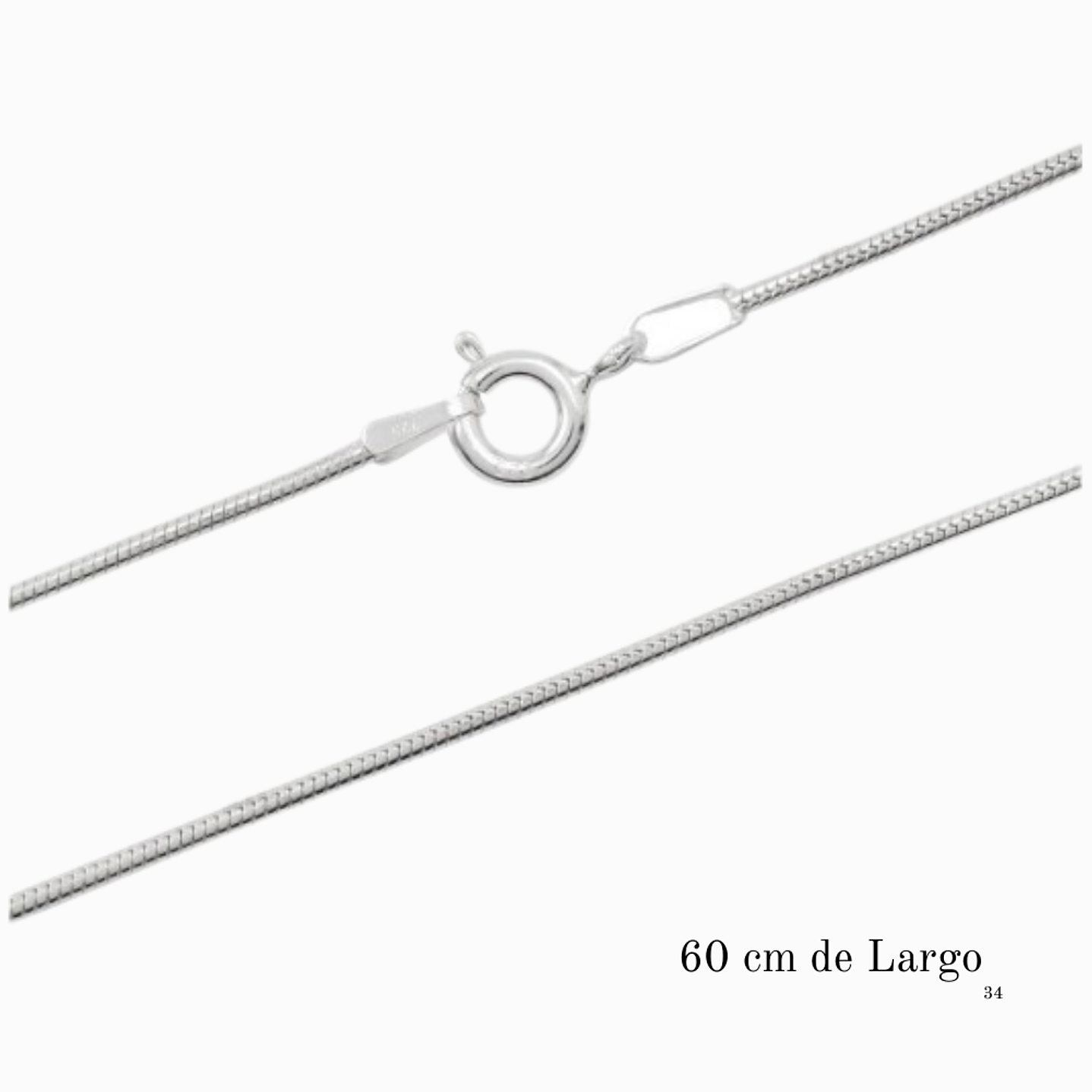 Cadena De Plata & Corazón AMOR 2