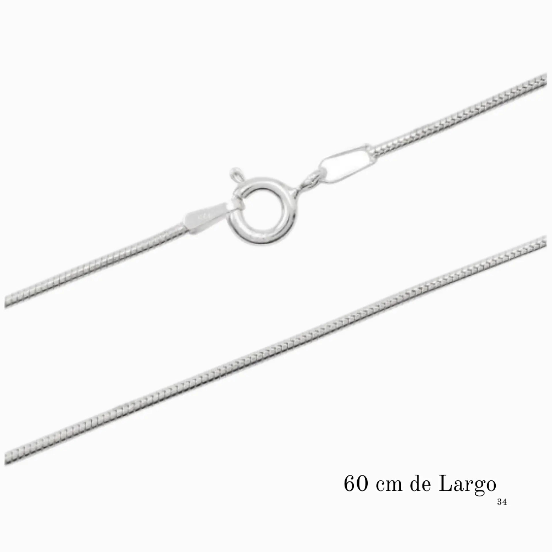 Cadena De Plata & Corazón AMOR 2