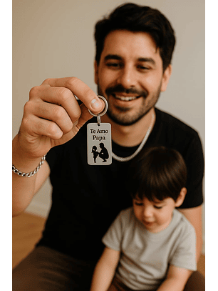 Llavero Día del Padre – Edición Especial Personalizada en Acero