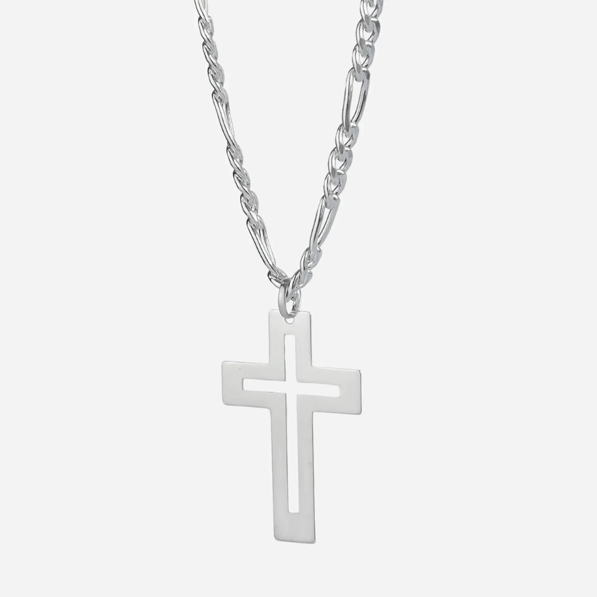 Collar Cruz Plata 925 · Colgante Cruz Moderna 3