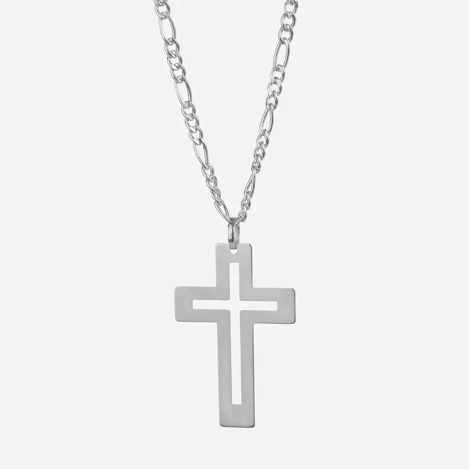 Collar Cruz Plata 925 · Colgante Cruz Moderna 5