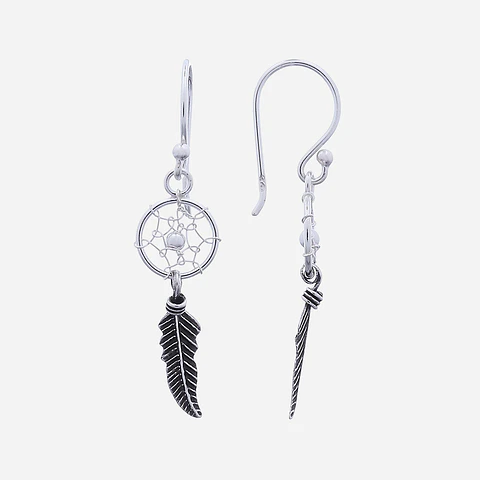 Aros De Plata 925 Atrapasueños