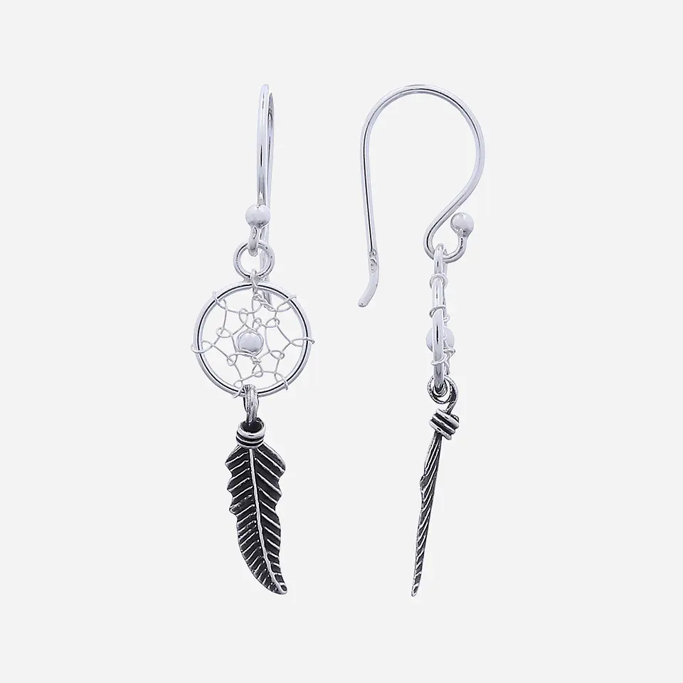 Aros De Plata 925 Atrapasueños 1