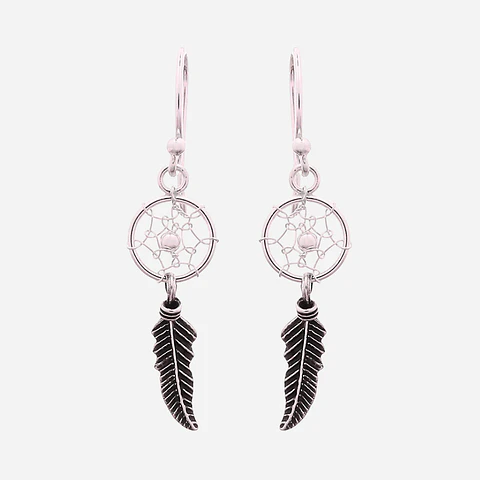 Aros De Plata 925 Atrapasueños