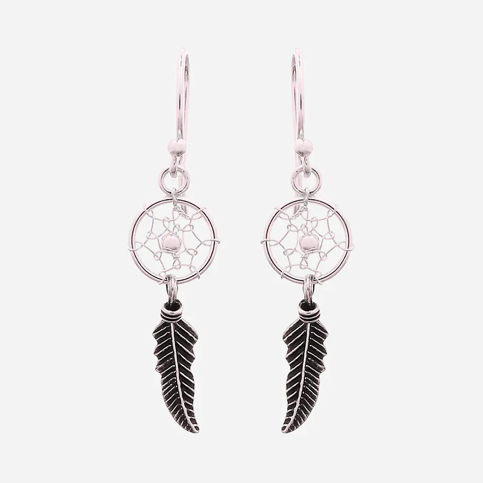 Aros De Plata 925 Atrapasueños 2