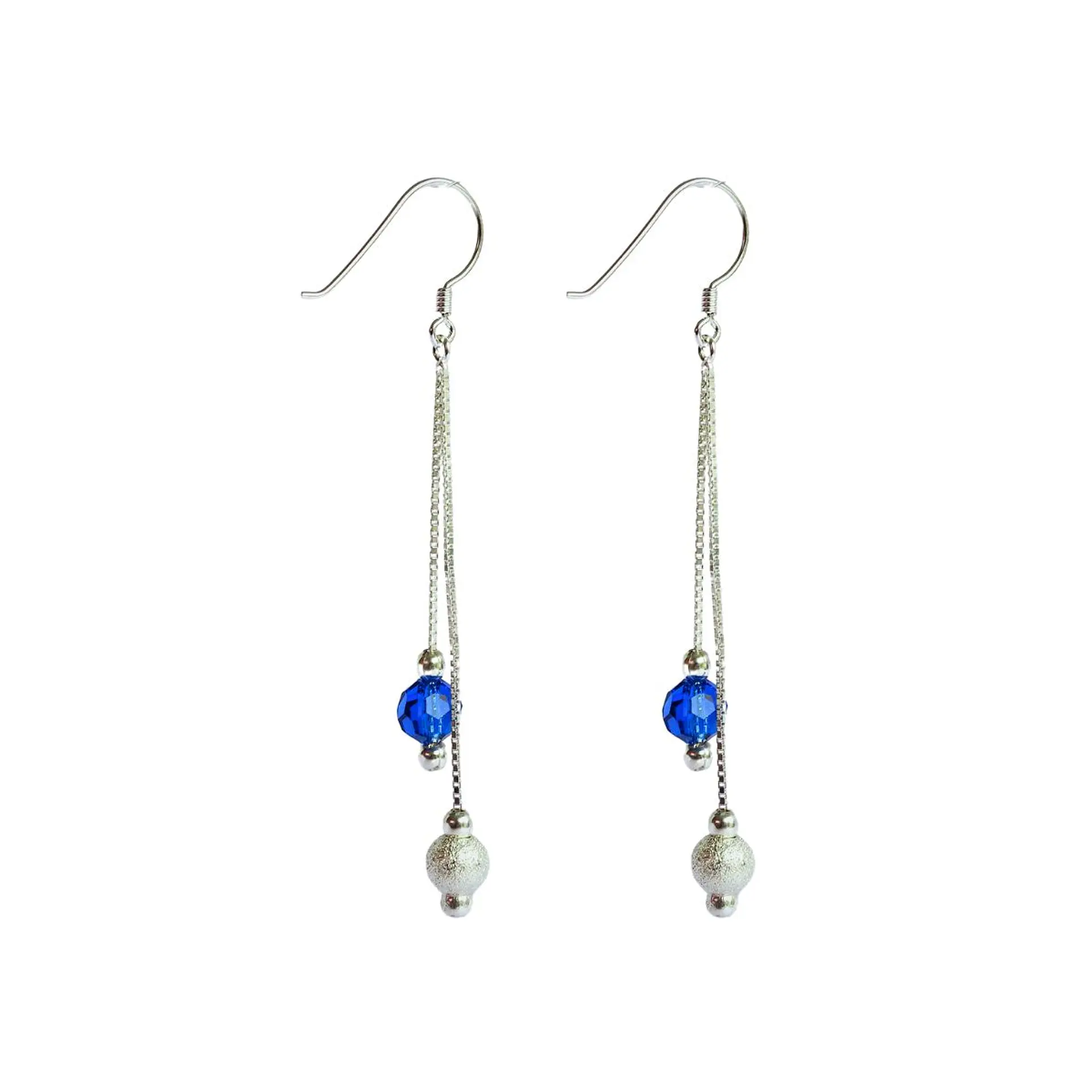 Aros De Plata 925 Estefania Con Cristales Swarovski 4