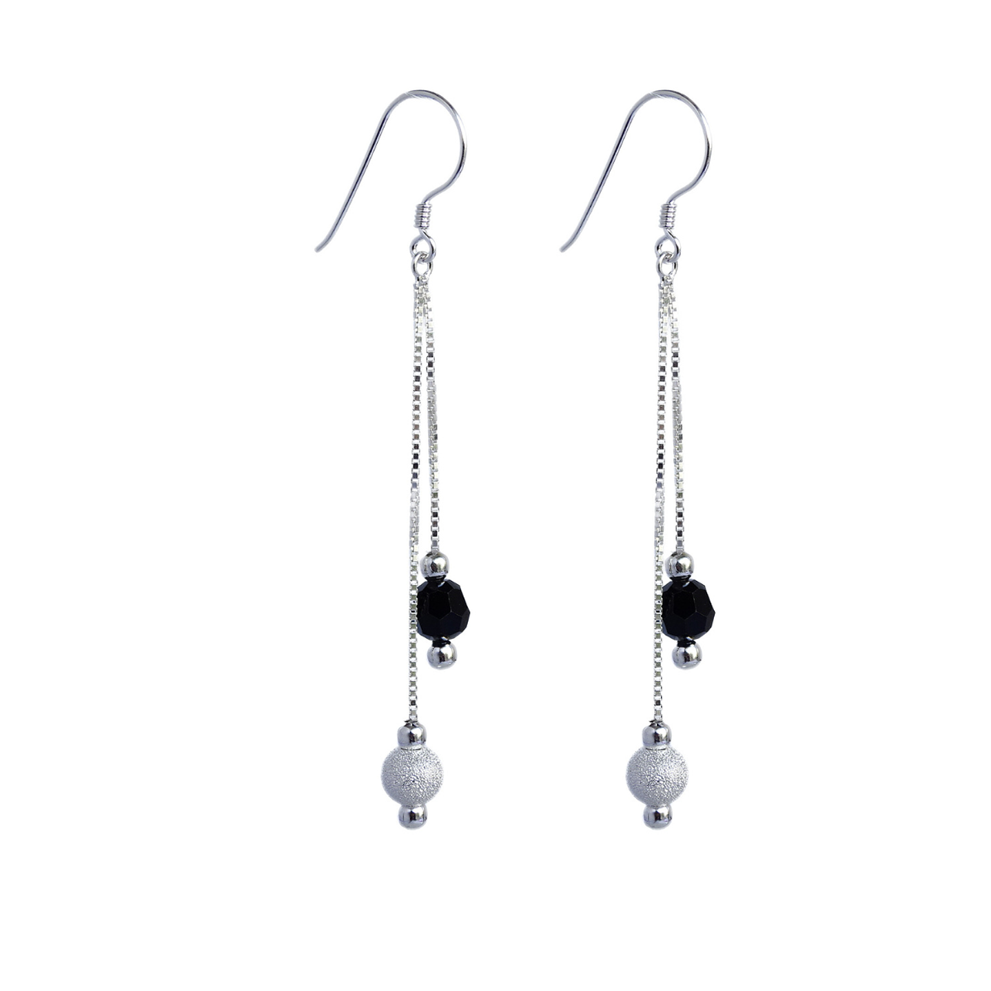 Aros De Plata 925 Estefania Con Cristales Swarovski 6