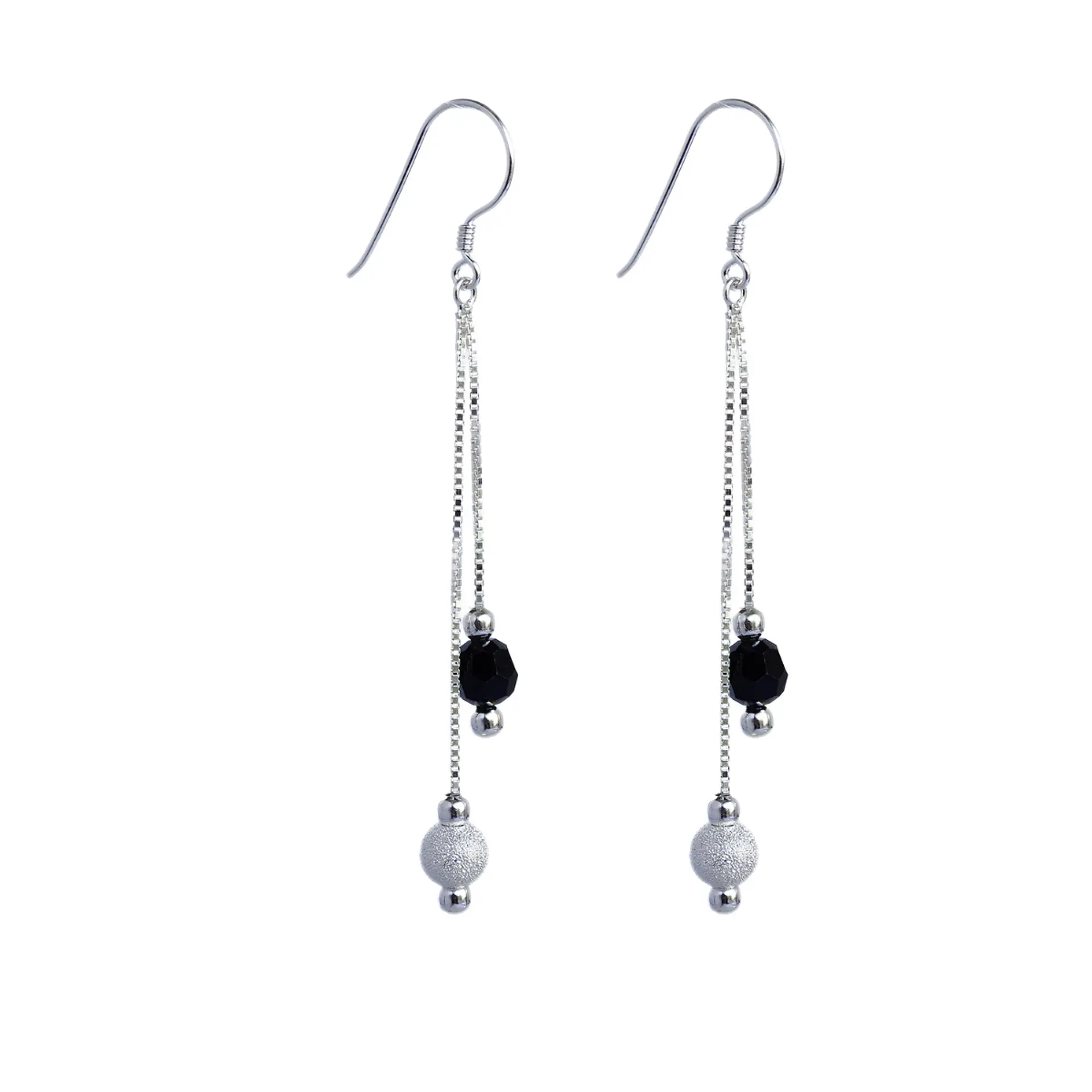 Aros De Plata 925 Estefania Con Cristales Swarovski 6