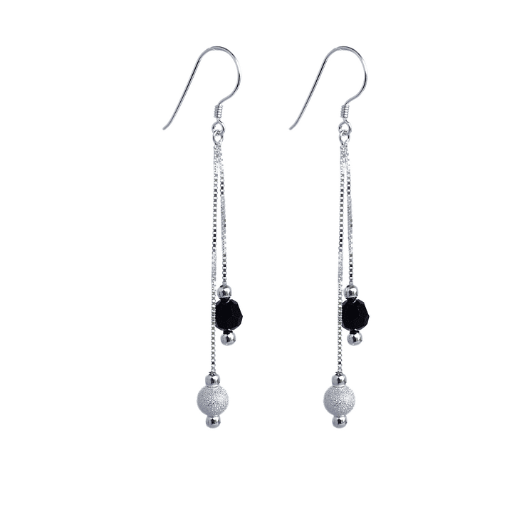 Aros De Plata 925 Estefania Con Cristales Swarovski 6