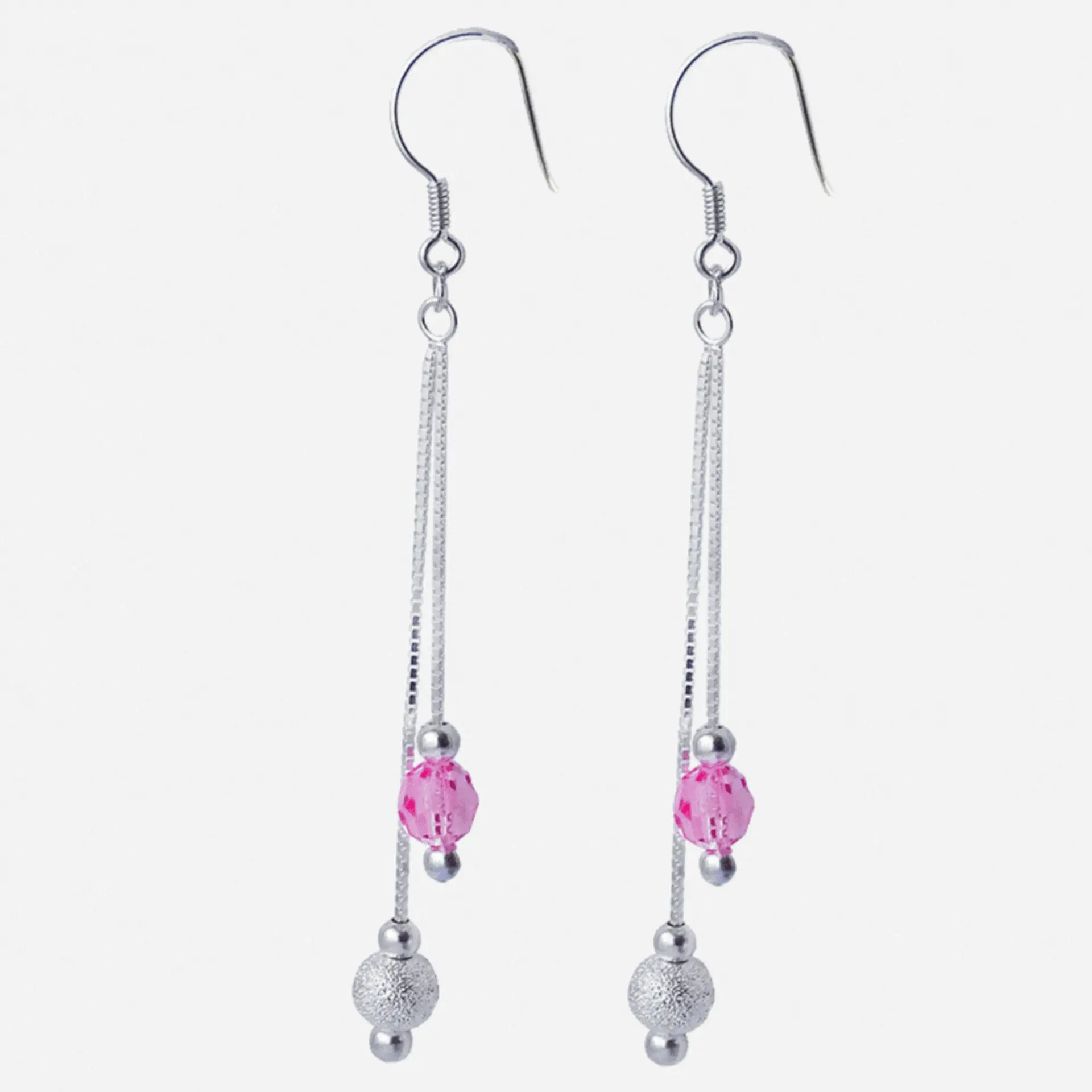 Aros De Plata 925 Estefania Con Cristales Swarovski 1