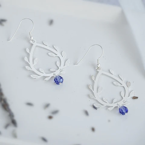 Aros Primavera Brillante · Plata 925