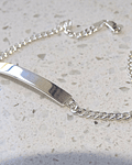 Pulsera Piocha De Plata Ley 925 Esclava Personalizado (unisex)