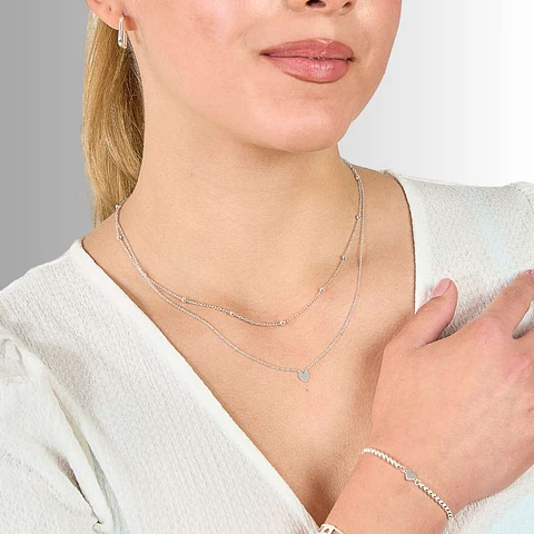 Cadena De Plata Ley 925 Doble Capa