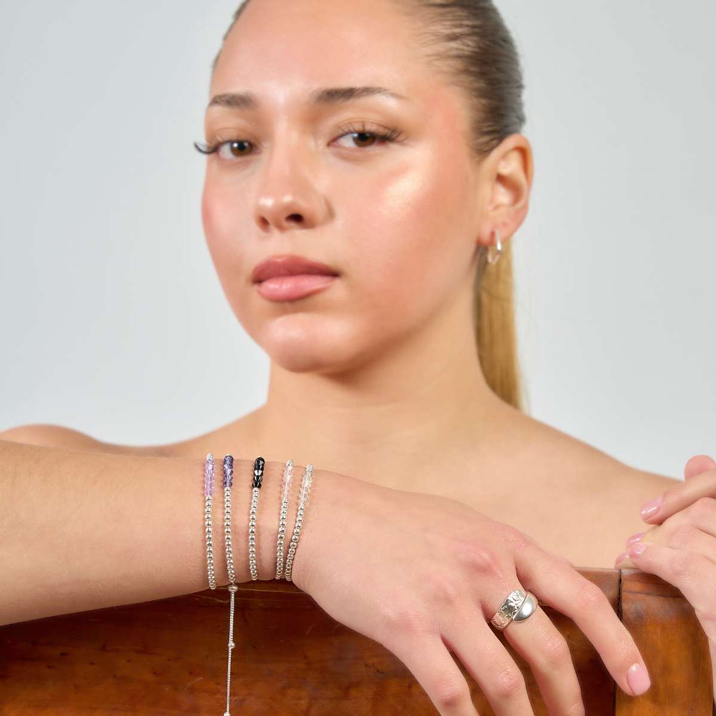 Pulsera Ajustable de Plata 925 con Cristales Swarovski 1