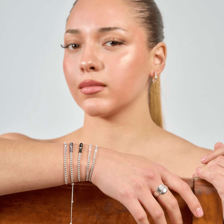 Pulsera Ajustable de Plata 925 con Cristales Swarovski 1