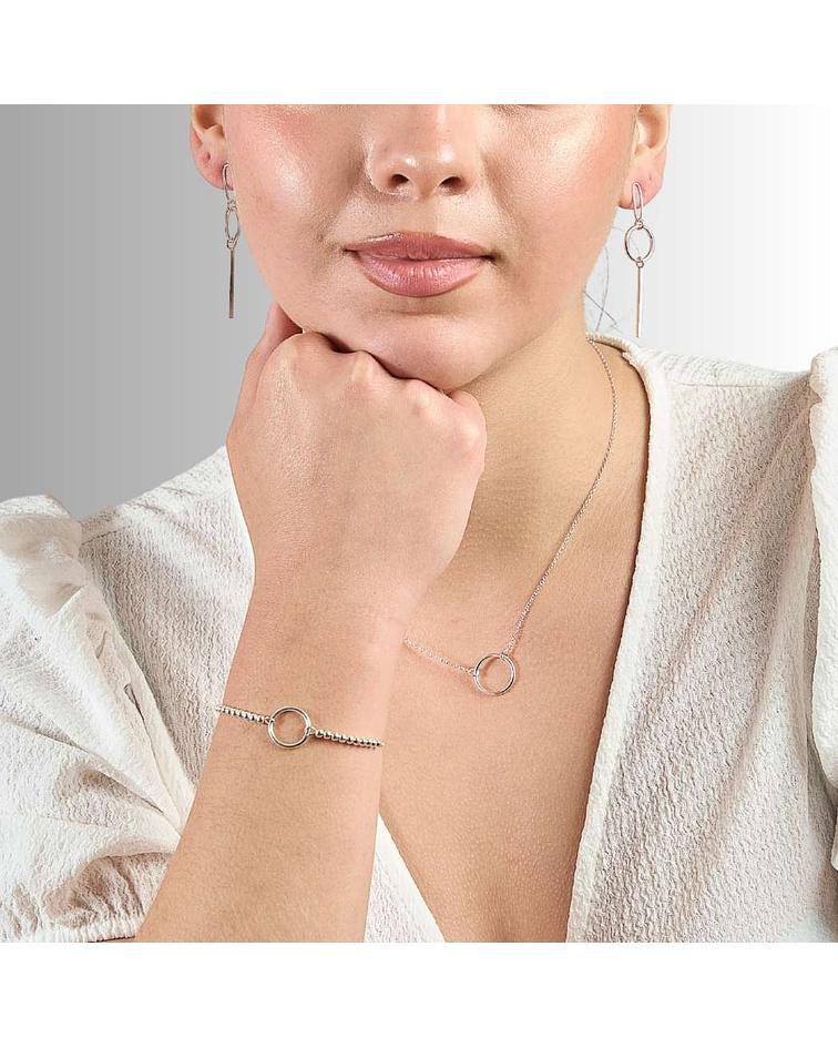 Pulsera De Plata 925 Ajustable Aro