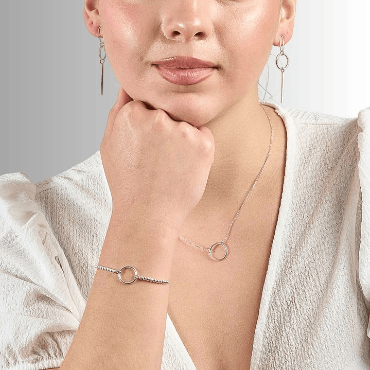 Pulsera De Plata 925 Ajustable Aro 2