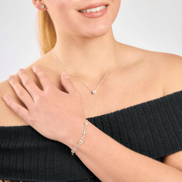 Pulsera De Plata 925 Puntos Brillante 2