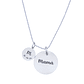 Cadena de Plata 925 con Colgante Mamá Personalizado - Miniatura 1