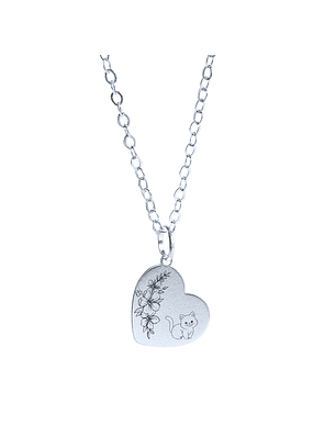 Cadena de Plata 925 & Corazón Personalizado III