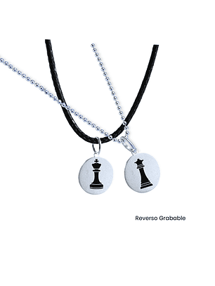 Cadena de Plata de Pareja!! (Personalizado)