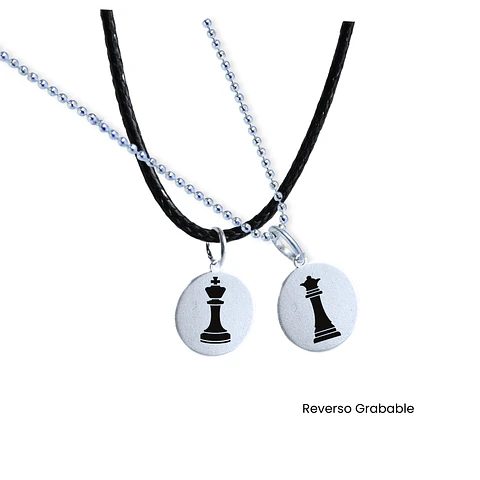 Cadena de Plata de Pareja!! (Personalizado)