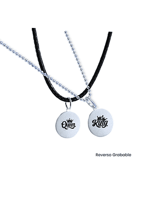 Cadena de Plata de Pareja!! (Personalizado)