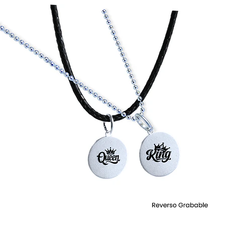 Cadena de Plata de Pareja!! (Personalizado)
