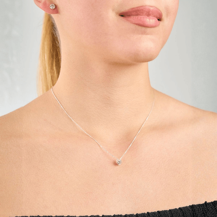 Conjunto De Plata 925 Punto de Luz 2