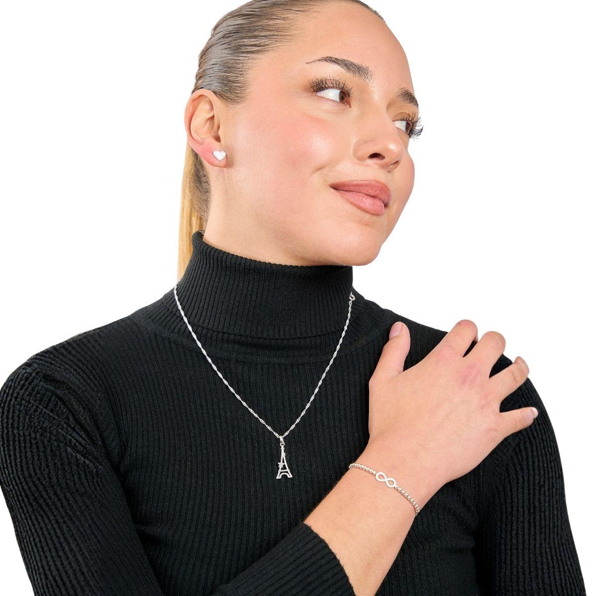 SET DE DOS COLLARES MUJER PLATA ITALIANA 925