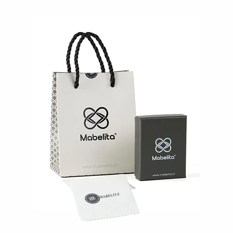 Cadena de plata  Mamá triple Personalizado- 