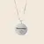 Cadena de Plata 925 & Colgante Circular Personalizable