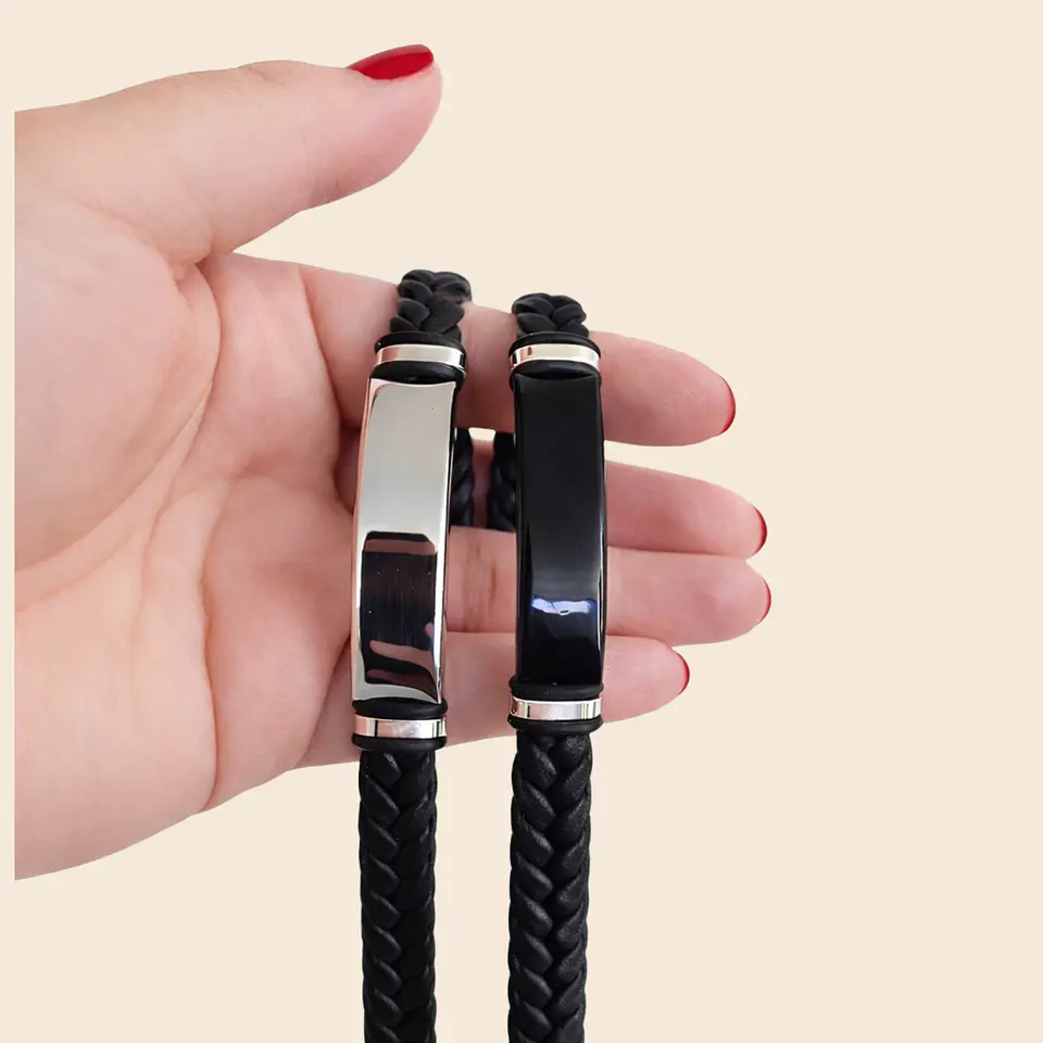 Pulsera Amor Grabado Acero Unisex 2