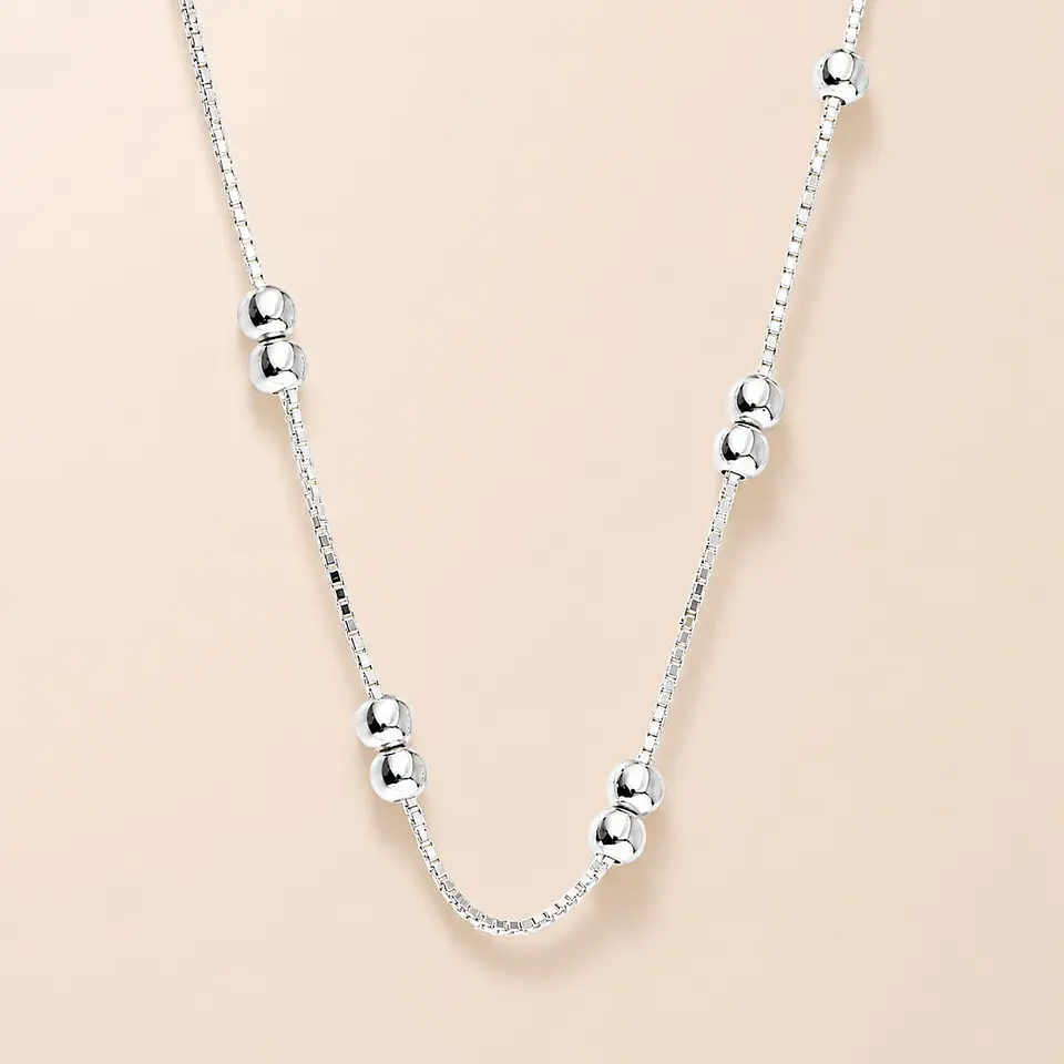 Cadena De Plata 925 Puntos Doble  1