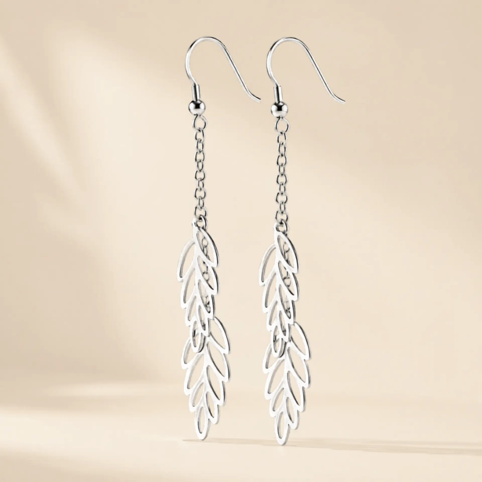 Aros Hojas Tropicales Plata 925 1