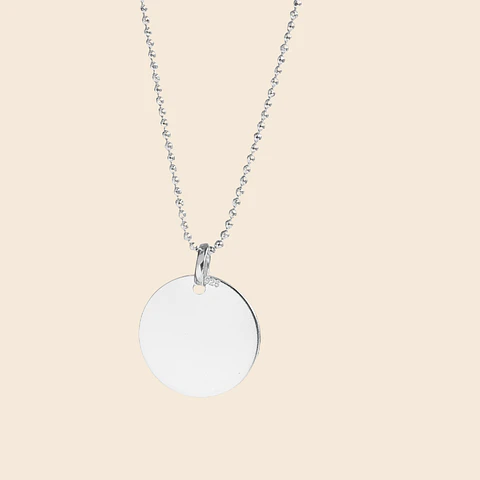 Collar Medalla Classic Personalizable Plata 925