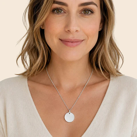 Collar Medalla Signature Personalizable Plata 925