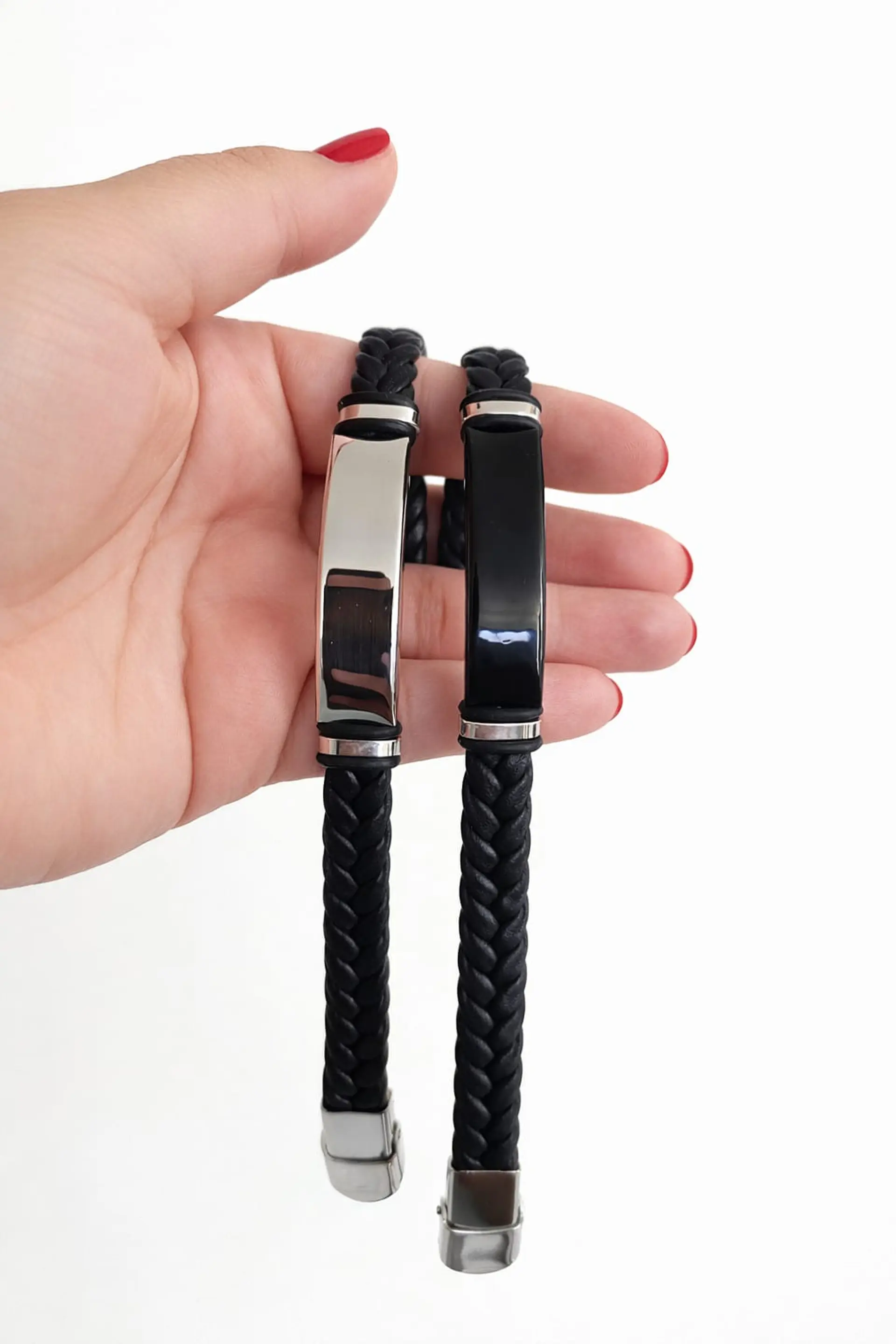 Set Pulseras Amor Grabado Pareja (Unisex) 2