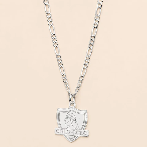 Cadena con Colgante Colo-Colo — Plata 925