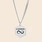Cadena con Colgante Hexagonal Personalizable — Plata 925 - Miniatura 3