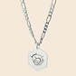 Cadena con Colgante Hexagonal Personalizable — Plata 925 - Miniatura 4