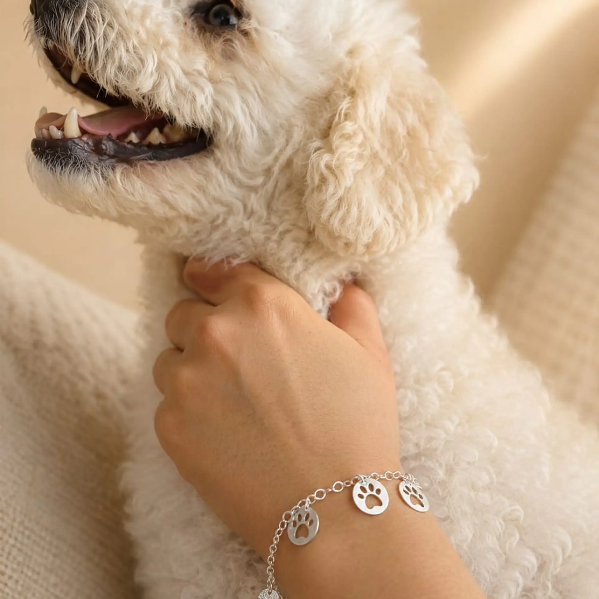 Pulsera Plata 925 · Huellas Dog Lover 3