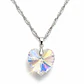 Collar Corazón Cristal Facetado Plata 925 - Miniatura 2