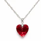 Collar Corazón Cristal Facetado Plata 925 - Miniatura 6