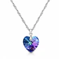 Collar Corazón Cristal Facetado Plata 925 - Miniatura 8