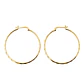 Argollas Baño de Oro 18k · Facetadas 40 mm - Miniatura 1