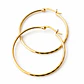 Argollas Baño de Oro 18k · Facetadas 40 mm - Miniatura 2