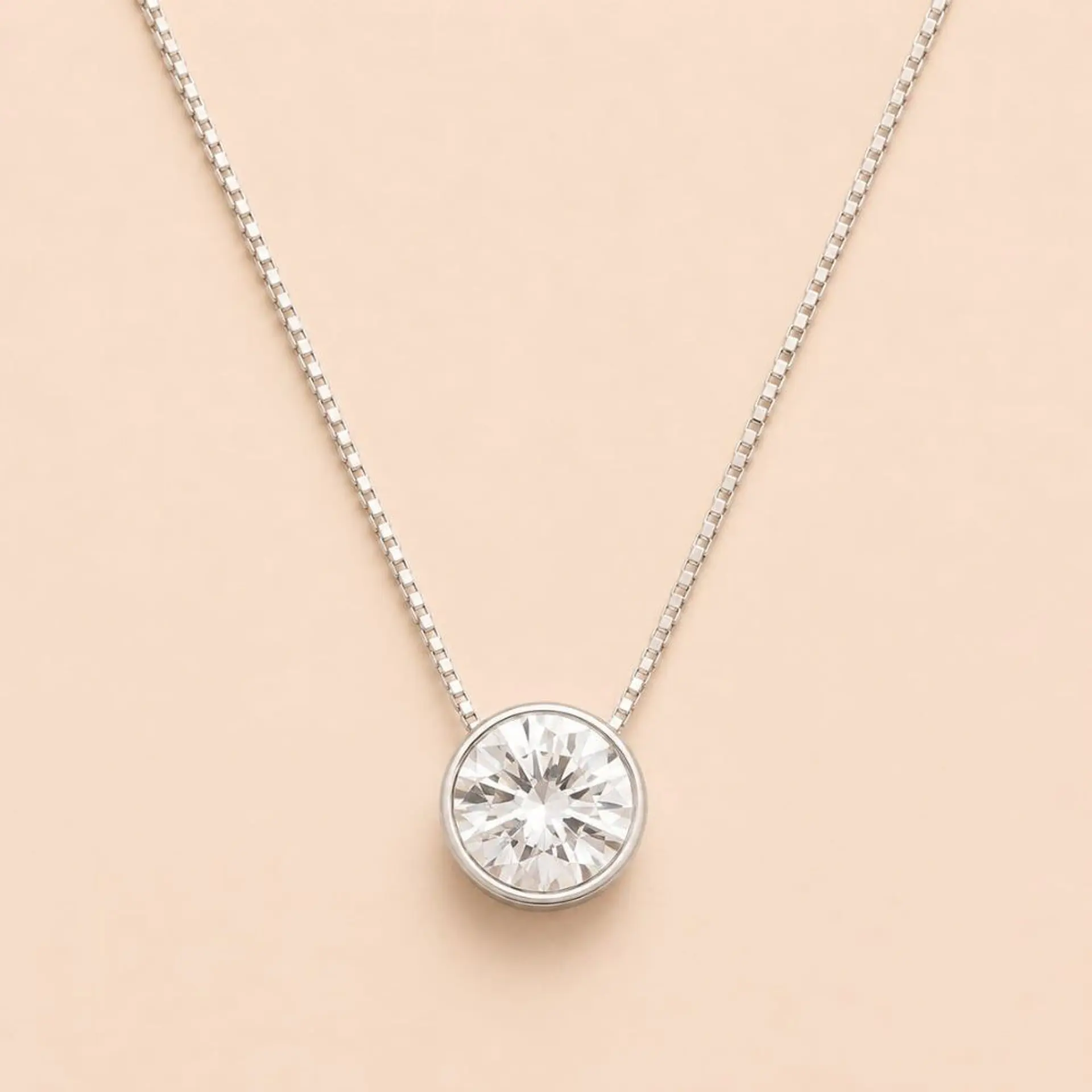 Collar Punto de Luz Plata 925 · Circón Cúbico 1
