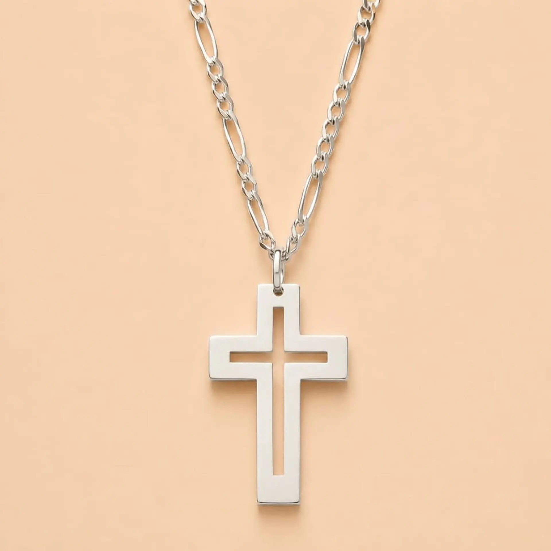 Collar Cruz Plata 925 · Colgante Cruz Moderna 3